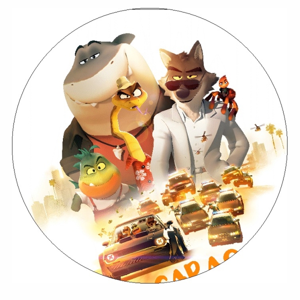 Painel Tecido Redondo - Os Caras Maus